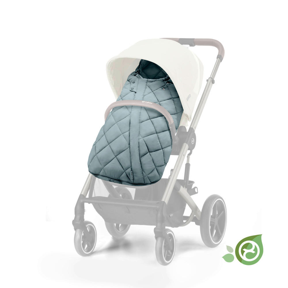 FUßSACK Snogga 2  - Pastellblau, Basics, Textil (90/50/20cm) - cybex GOLD