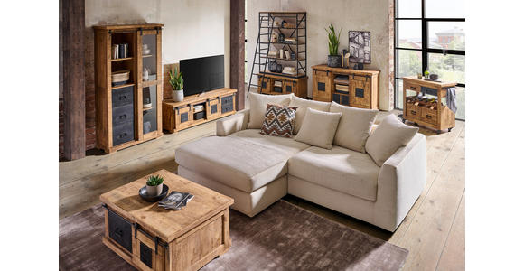 SIDEBOARD  145/85/45 cm 2 Schublade(n)  - Schwarz/Naturfarben, KONVENTIONELL, Holz/Holzwerkstoff (145/85/45cm) - Landscape