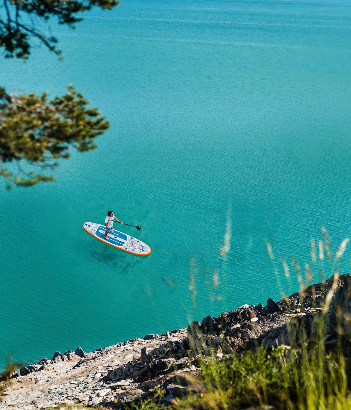 STAND-UP PADDLE BOARD AQUA MARINA PA-25T320  - Blau, Trend, Kunststoff (320/81/15cm)