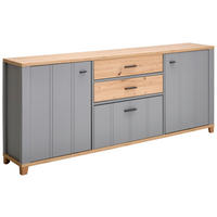 TÁLALÓSZEKRÉNY 217/90/40 cm  - grafitszürke/Artisan tölgy, Konventionell, műanyag/faalapú anyag (217/90/40cm) - Hom`in