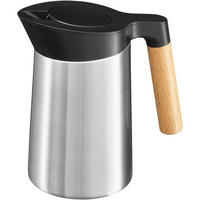 ISOLIERKANNE 1 l  - Edelstahlfarben/Schwarz, Design, Holz/Kunststoff (1l) - WMF