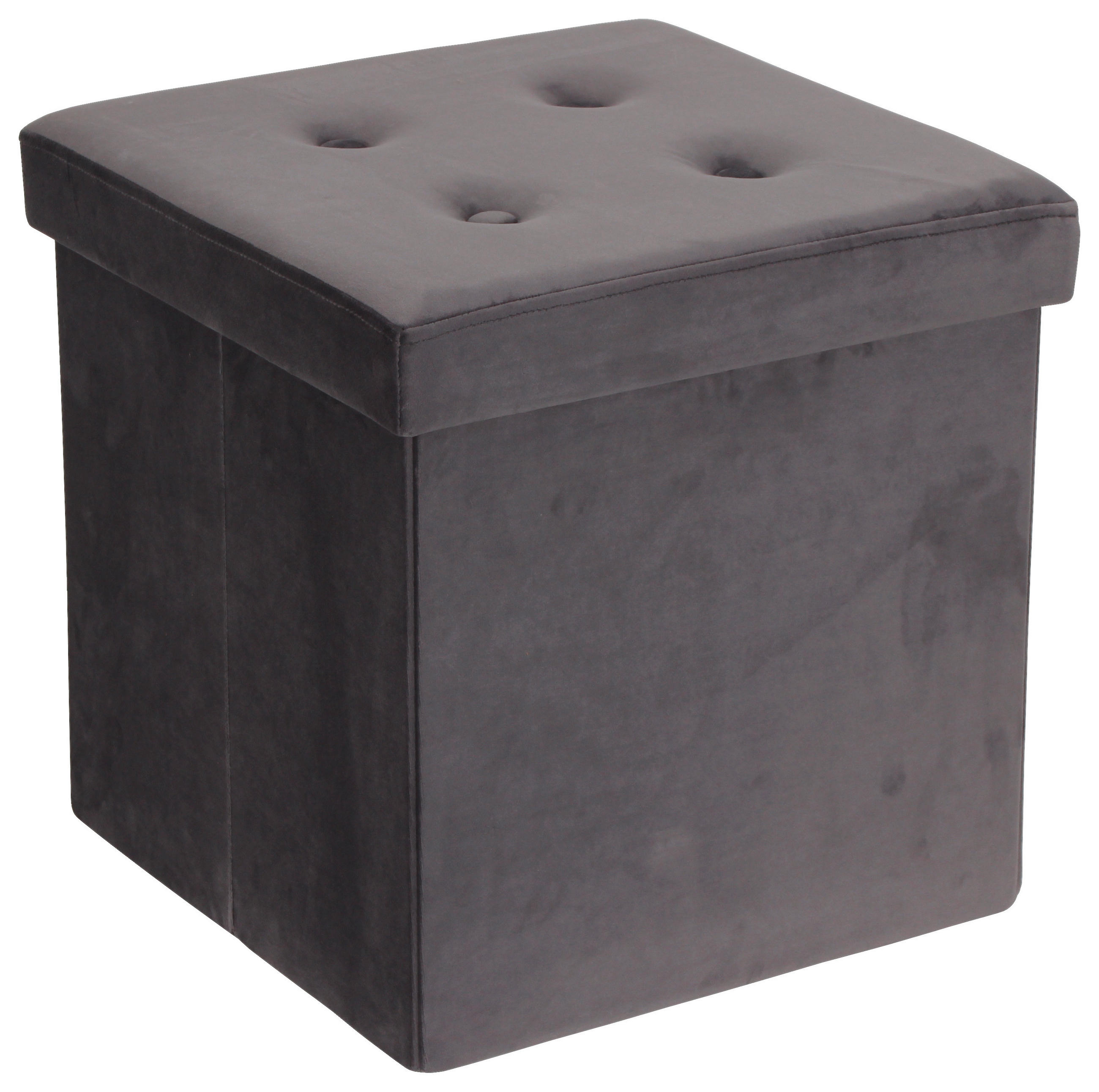 ÜLŐKE - szürke, Modern, faalapú anyag/textil (38/38/38cm) - Carryhome