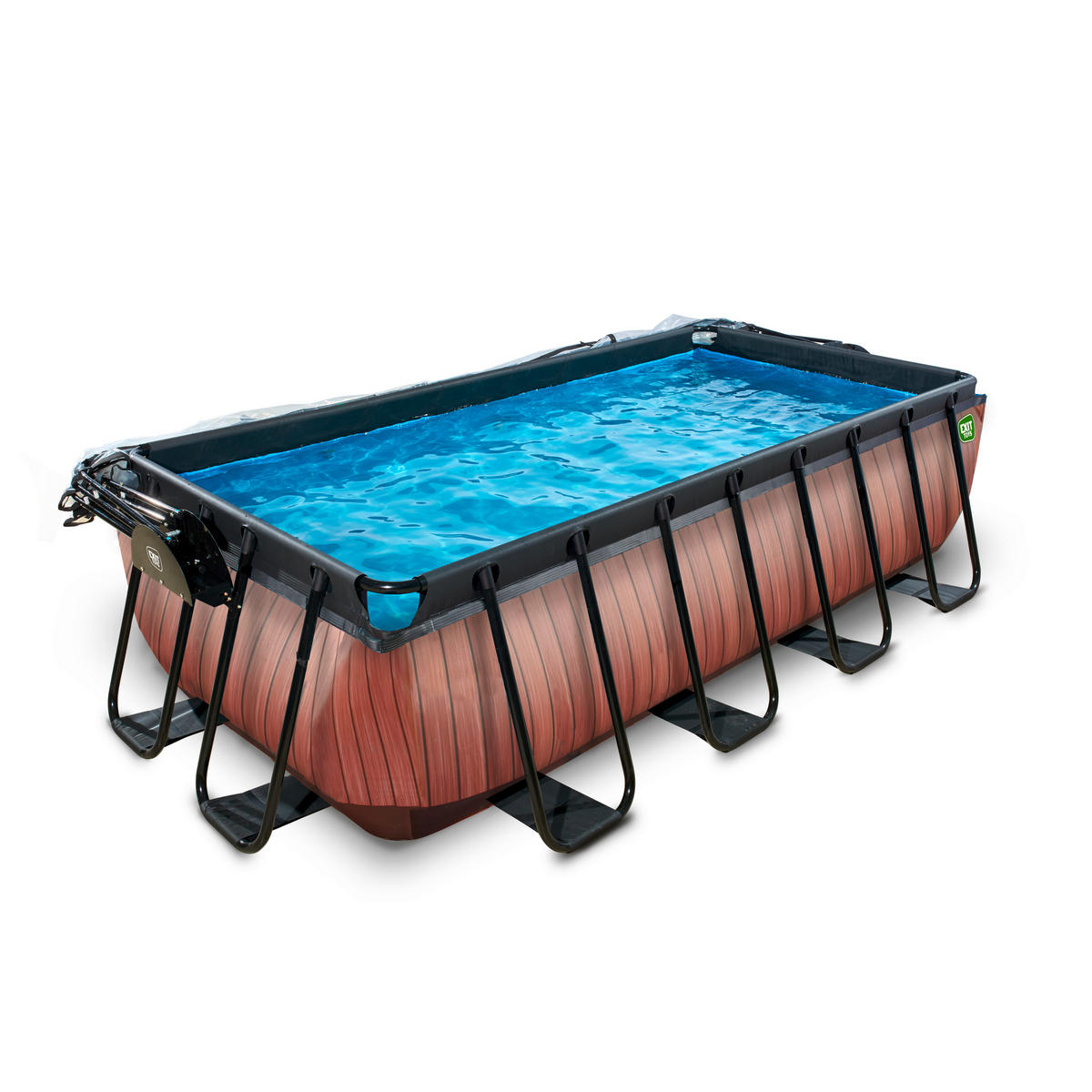POOL-SET 400/200/100 cm  - Braun, KONVENTIONELL, Kunststoff (400/200/100cm) - EXIT Toys