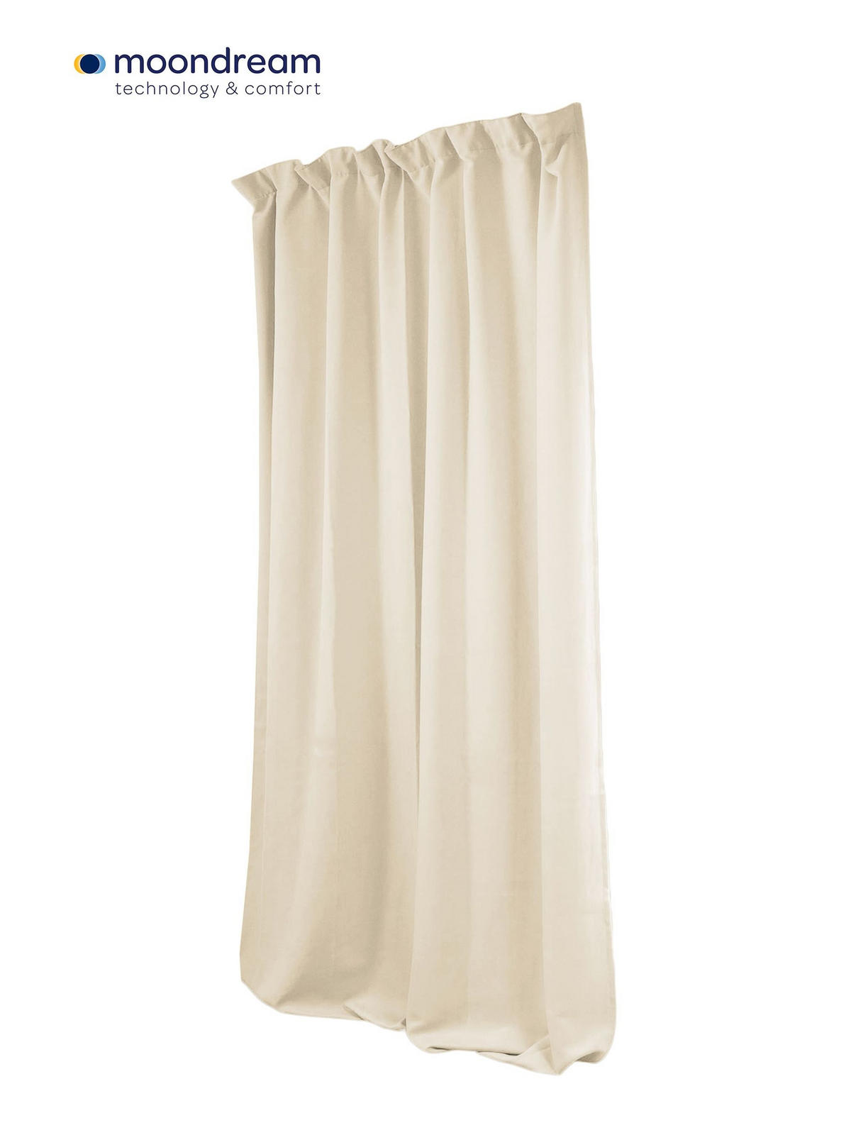 VERDUNKELUNGSVORHANG - Beige, Basics, Textil (135/250cm)