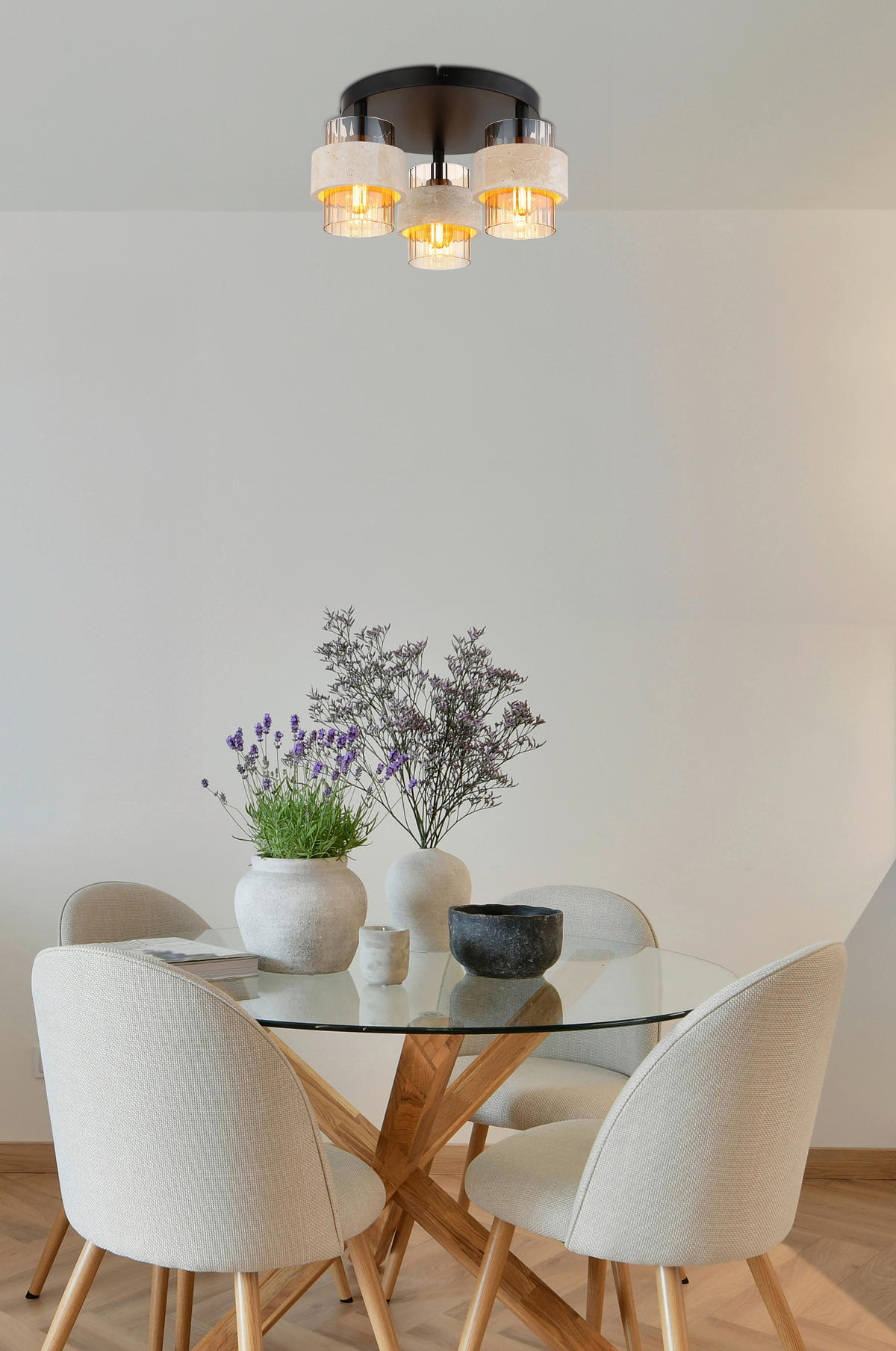 TAKLAMPA Daren 37,5/20,5 cm  - orange/beige, Basics, metall/glas (37,5/20,5cm)