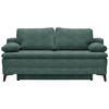 BOXSPRINGSOFA in Webstoff Grün  - Schwarz/Grün, Design, Textil/Metall (200/100/108cm) - Novel