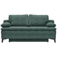 BOXSPRINGSOFA in Webstoff Grün  - Schwarz/Grün, Design, Textil/Metall (200/100/108cm) - Novel