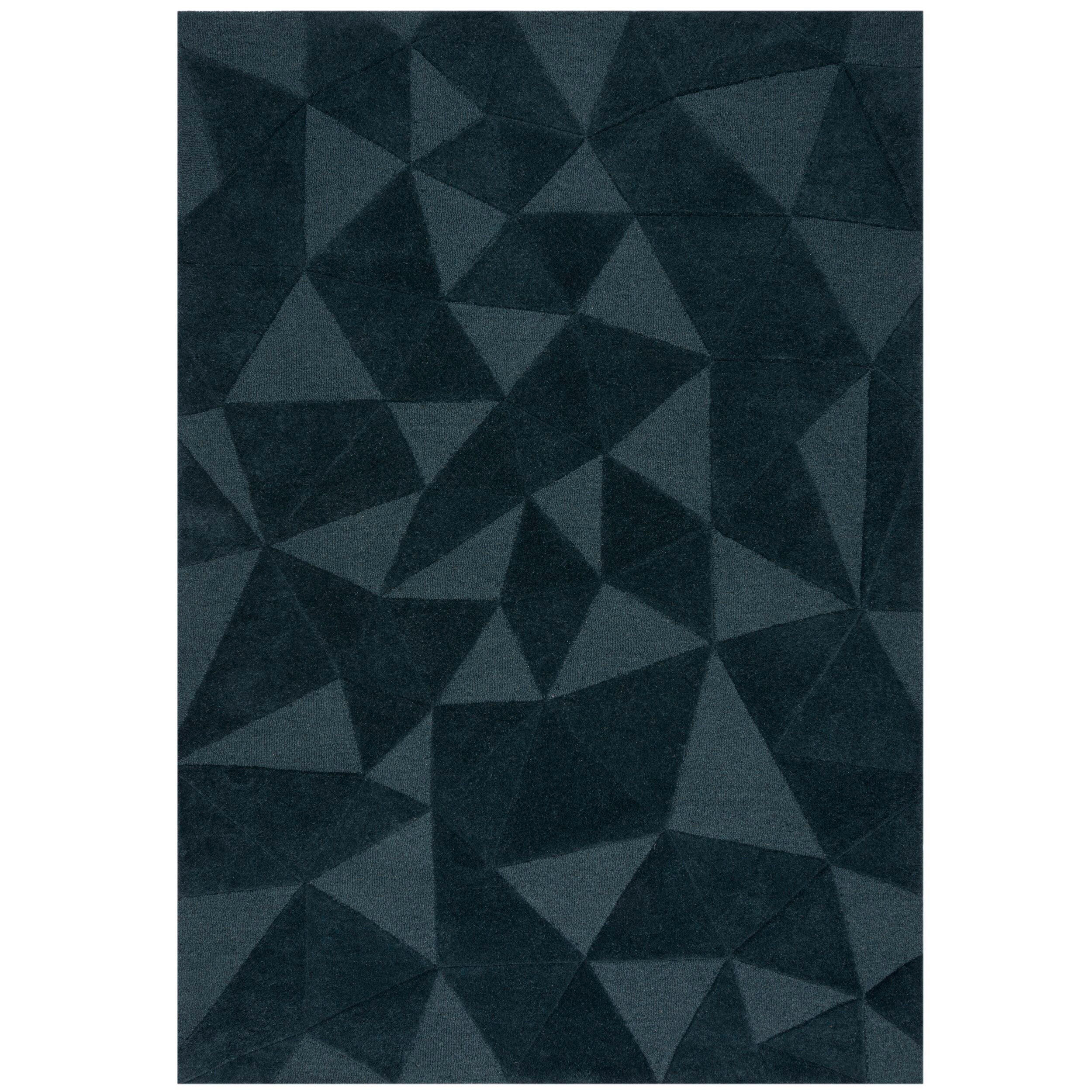Levně VLNĚNÝ KOBEREC, 160/230 cm, modrá