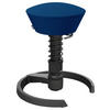 BÜROHOCKER 55/45,66/55 cm  - Blau/Schwarz, Basics, Textil/Metall (55/45,66/55cm) - Aeris