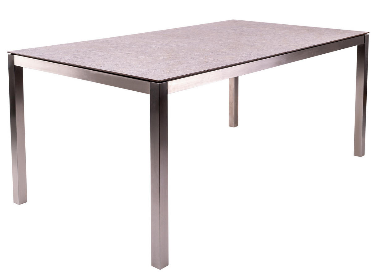 GARTENTISCHGESTELL 160/90/74 cm Metall  - Silberfarben, Design, Metall (160/90/74cm) - Zebra 