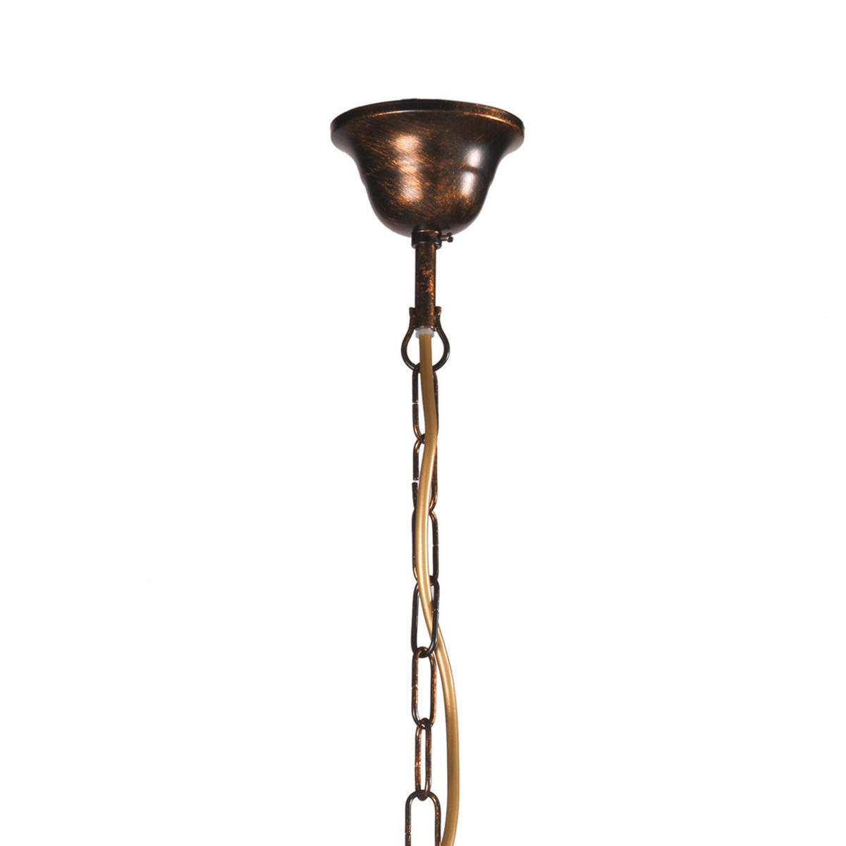KRONLEUCHTER 4914 CAROLINA 70/70/110 cm   - Bronzefarben, Basics, Metall (70/70/110cm)