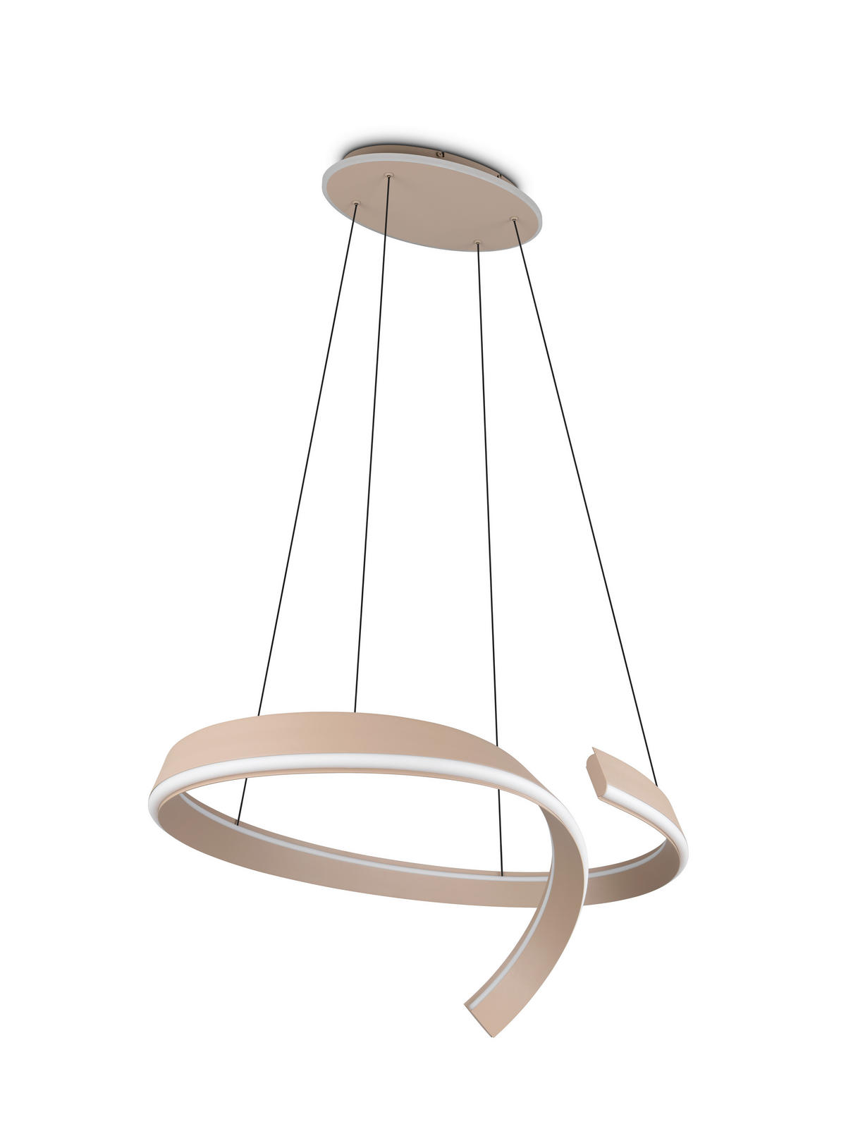 LED-HÄNGELEUCHTE CIRONDA 81/200/55 cm  - Beige, Design, Metall (81/200/55cm) - Cinque