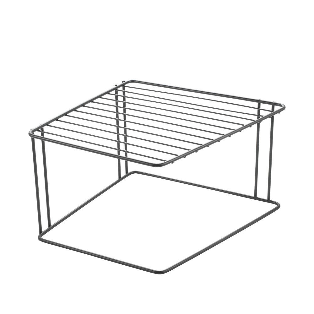 KÜCHENREGAL  - Schwarz, Basics, Metall (25/15/25cm) - Metaltex