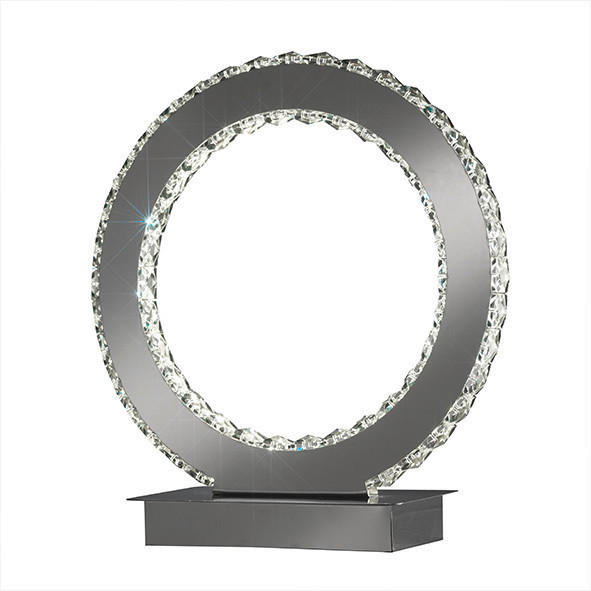 LED-TISCHLEUCHTE 30/32 cm - Chromfarben, Design, Metall (30/32cm)
