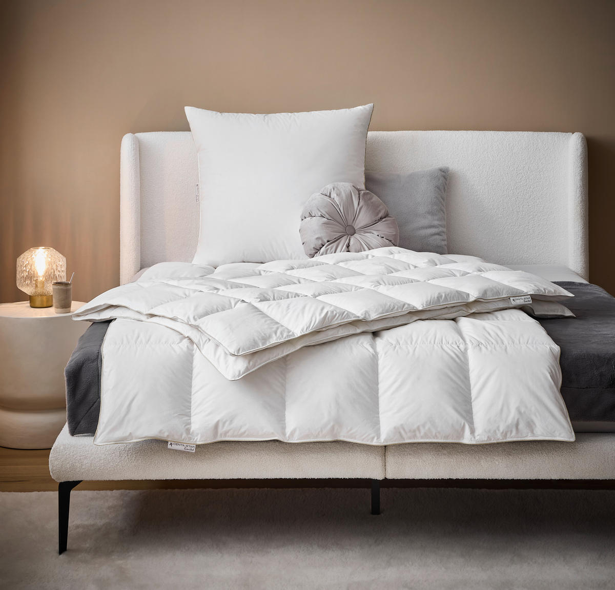 DAUNENDECKE  Golden Glow  155/220 cm   - Weiß, Basics, Textil (155/220cm) - Centa-Star