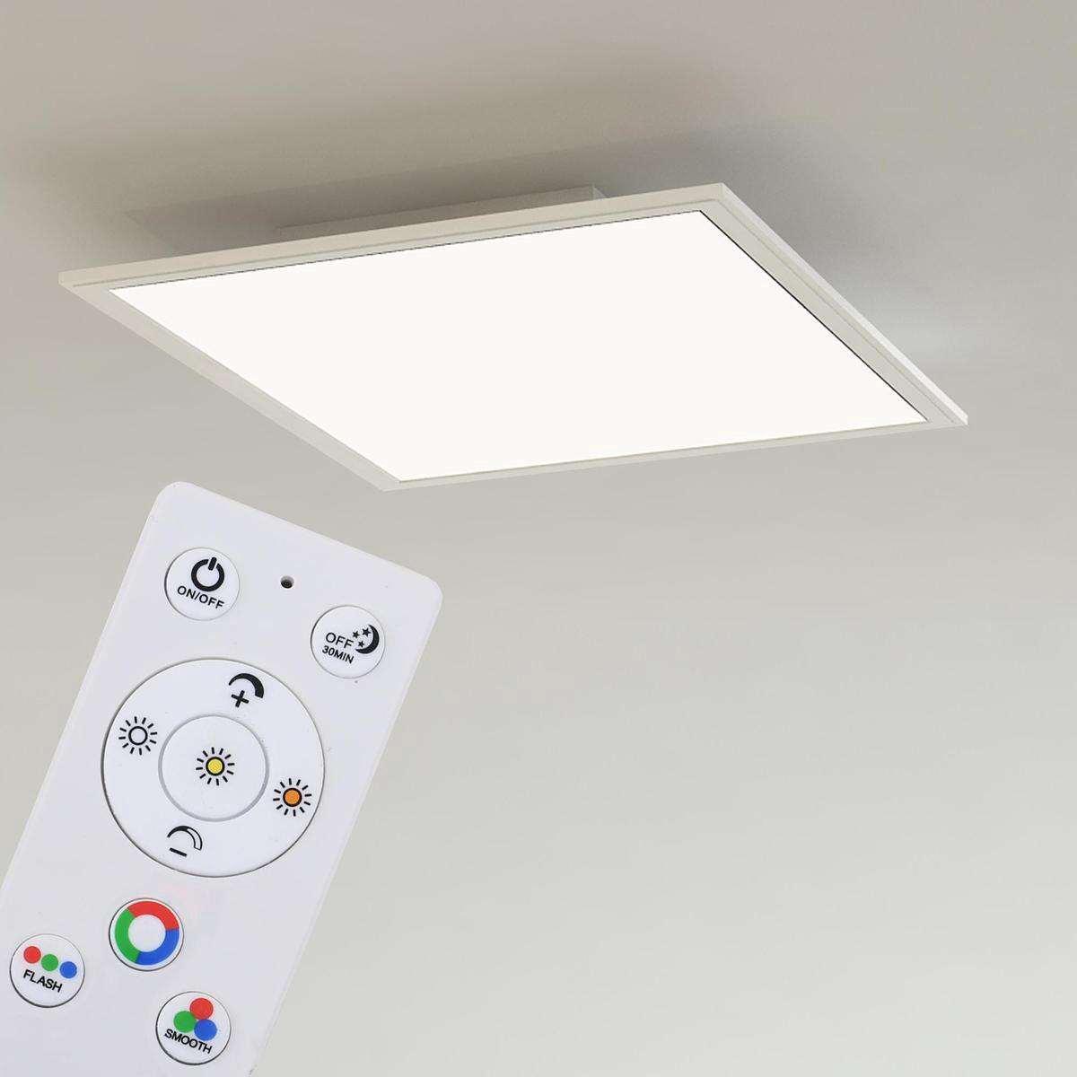 LED PANEL - bela, Osnovno, plastika (29,6/29,6/5,8cm)