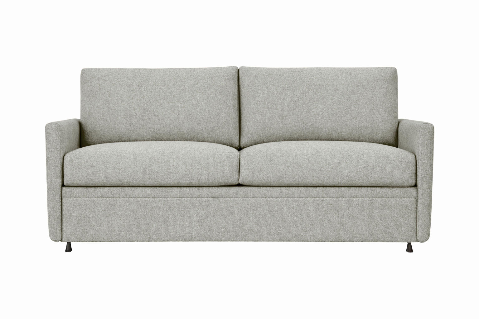 SCHLAFSOFA Chenille Hellgrau  - Hellgrau/Schwarz, Design, Textil (176/80/95cm) - Livetastic