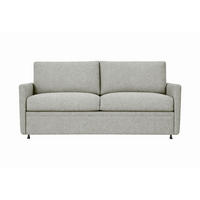 SCHLAFSOFA Chenille Hellgrau  - Hellgrau/Schwarz, Design, Textil (176/80/95cm) - Livetastic