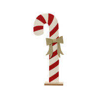 WEIHNACHTSFIGUR - Weiss/Rot, Basics, Kunststoff (16/6/45cm)