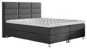 BOXBETT 140/200 cm  in Anthrazit  - Chromfarben/Anthrazit, KONVENTIONELL, Textil/Metall (140/200cm) - Carryhome