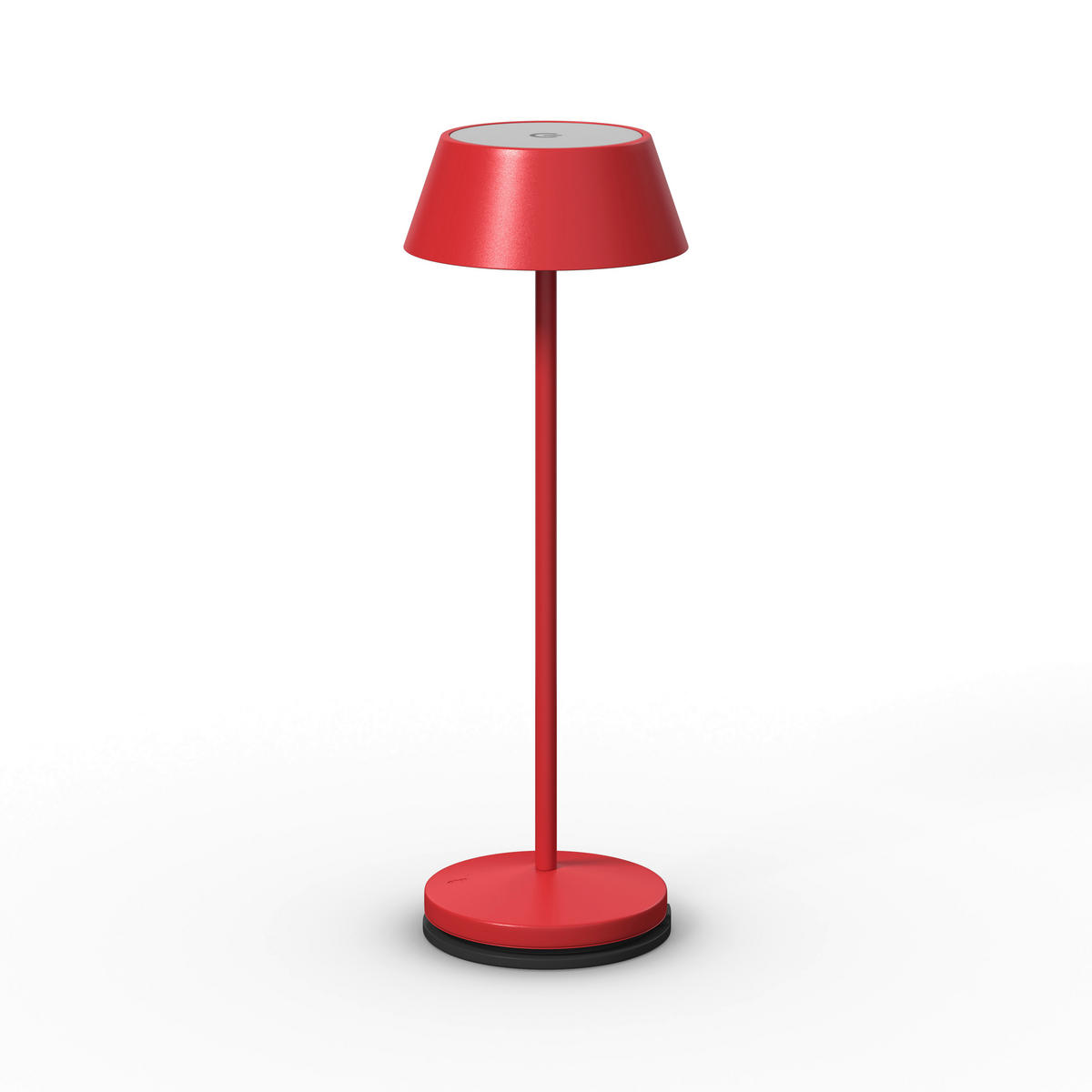 AKKU-TISCHLEUCHTE 11/30 cm  - Rot/Schwarz, Trend, Kunststoff/Metall (11/30cm) - Novel