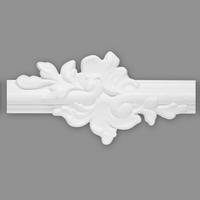 ZIERLEISTE 24,5/1,5/1,5 cm Weiß Kunststoff  - Weiß, Design, Kunststoff (24,5/1,5/1,5cm)