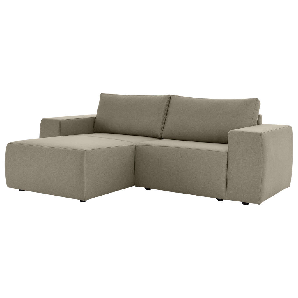 Thumbnail - Looks by W.Joop Ecksofa Looks II, Schlamm, Textil, Uni, 3-Sitzer, L-Form, 242x160 cm, Made in EU, Wohnzimmer, Sofas & Co...