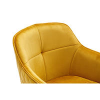 Scaun Cu Brațe din textil, galben - galben/negru, Modern, metal/textil (59/83/60cm) - MID.YOU