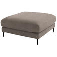 ECKSOFA  in Flachgewebe Taupe  177/253 cm  - Taupe/Schwarz, Design, Textil/Metall (177/253cm) - Dieter Knoll