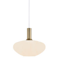 Hängeleuchte (1-flammig) aus O 35/330 cm  - Messingfarben/Schwarz, Basics, Glas/Metall (35/330cm) - Nordlux