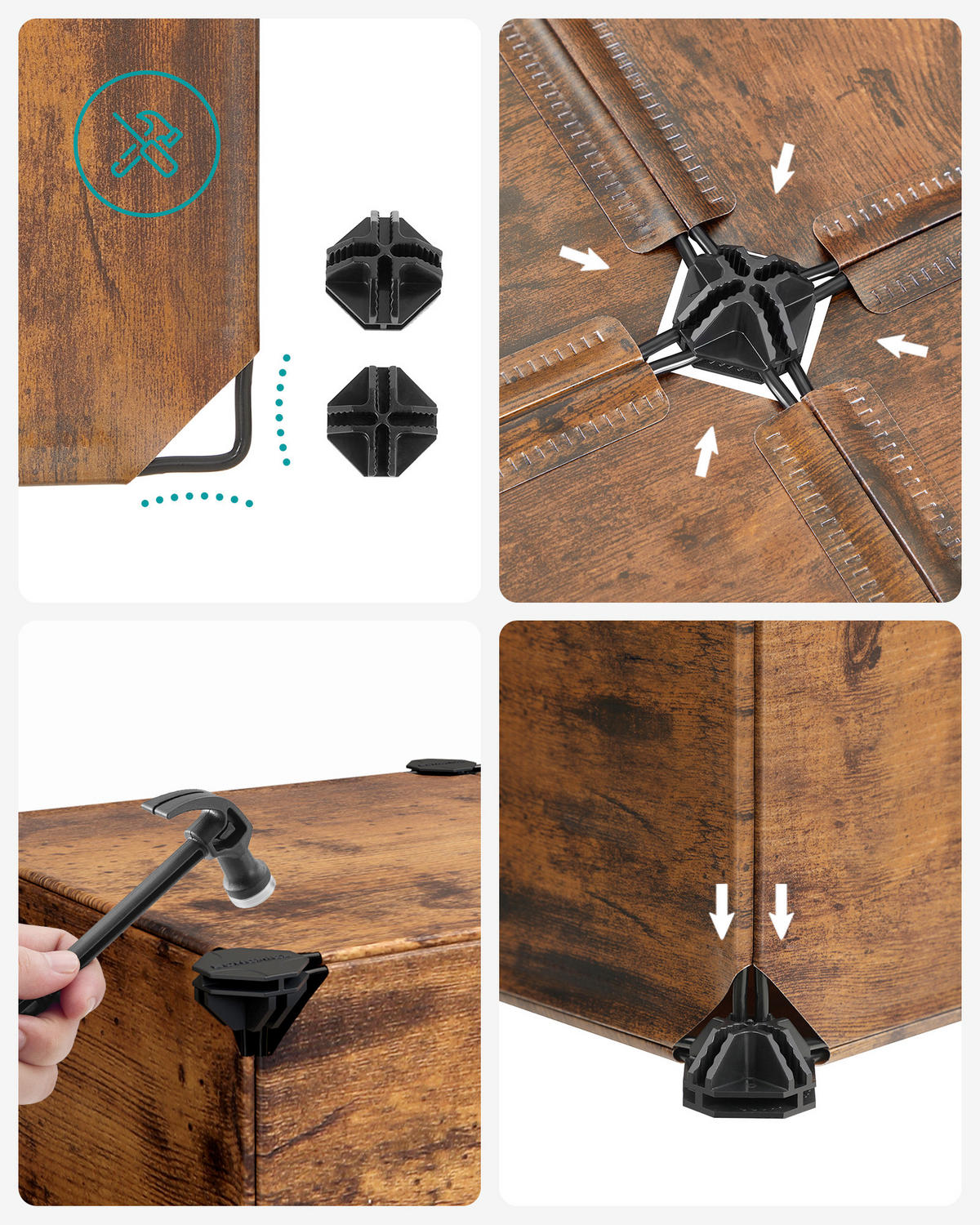 REGÁL NA TOPÁNKY, hnedá, 43/173/31 cm - hnedá, Basics, kov/plast (43/173/31cm)