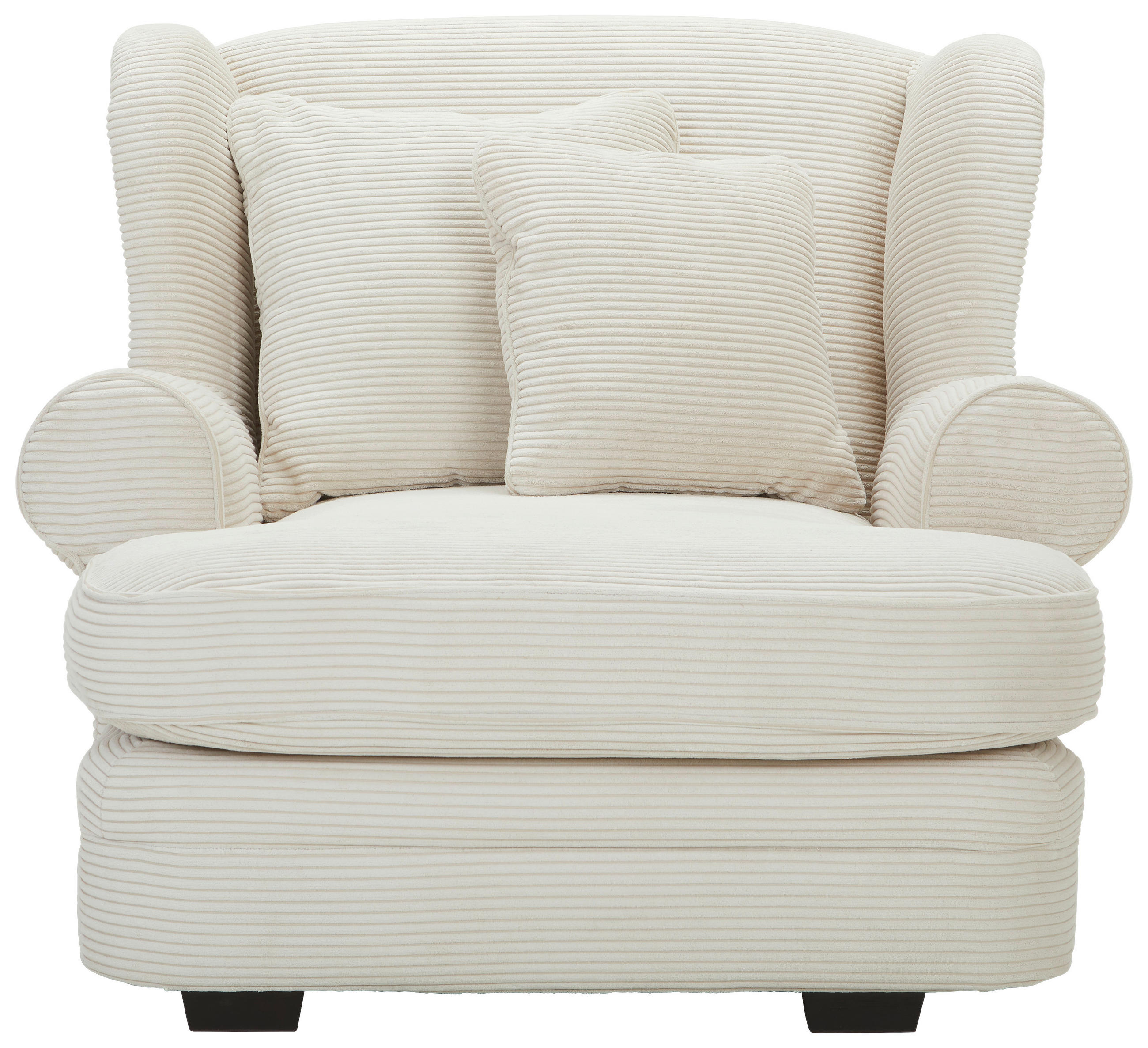 Thumbnail - Ambia Home Xxl-Sessel, Natur, Textil, Buche, massiv, Füllung: Schaumstoff, 121x100x140 cm, Stoffauswahl, Wohnzimmer, Ses...