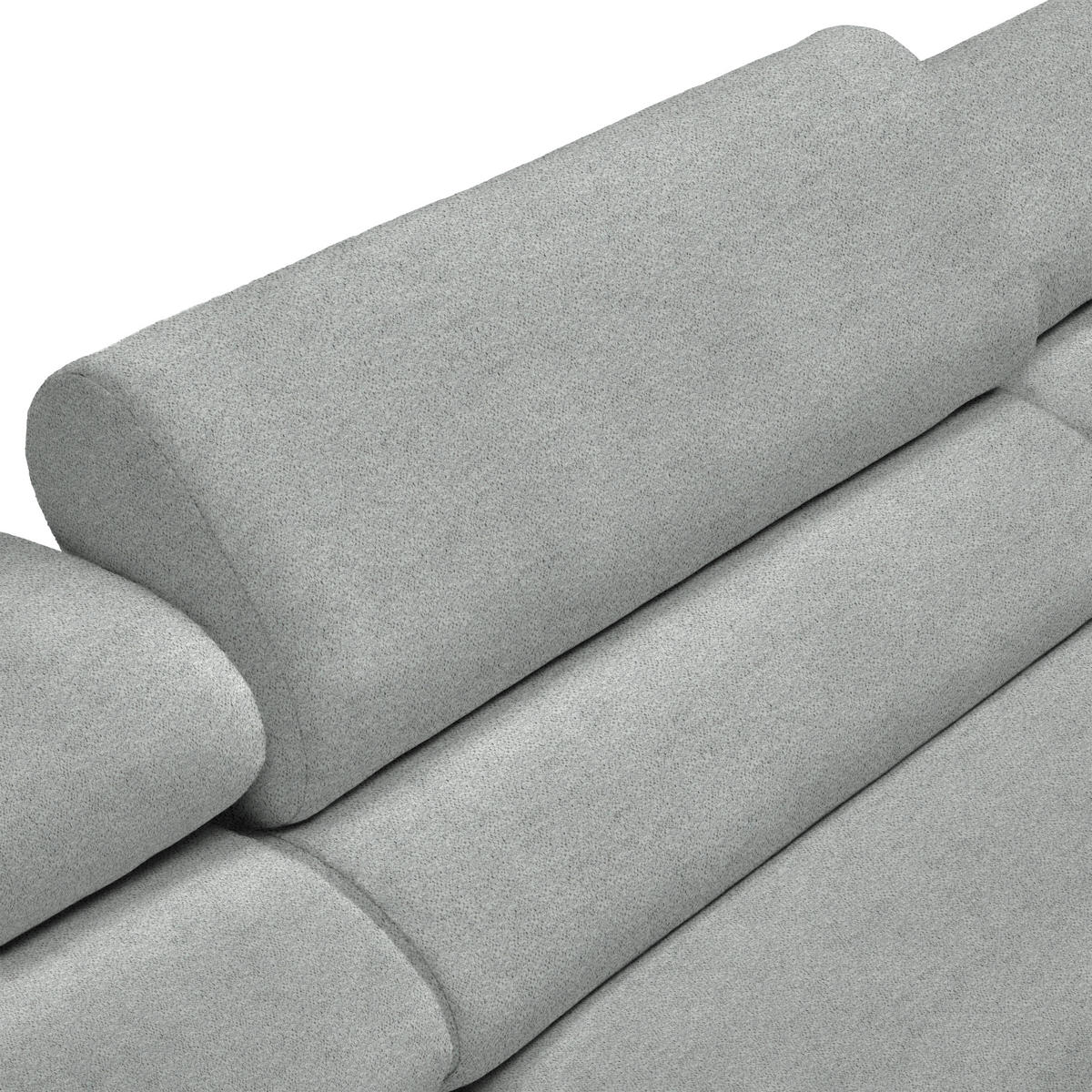 HÖRNSOFFA i velour ljusgrå  - bokfärgad/ljusgrå, Design, trä/textil (329/150cm) - Livetastic