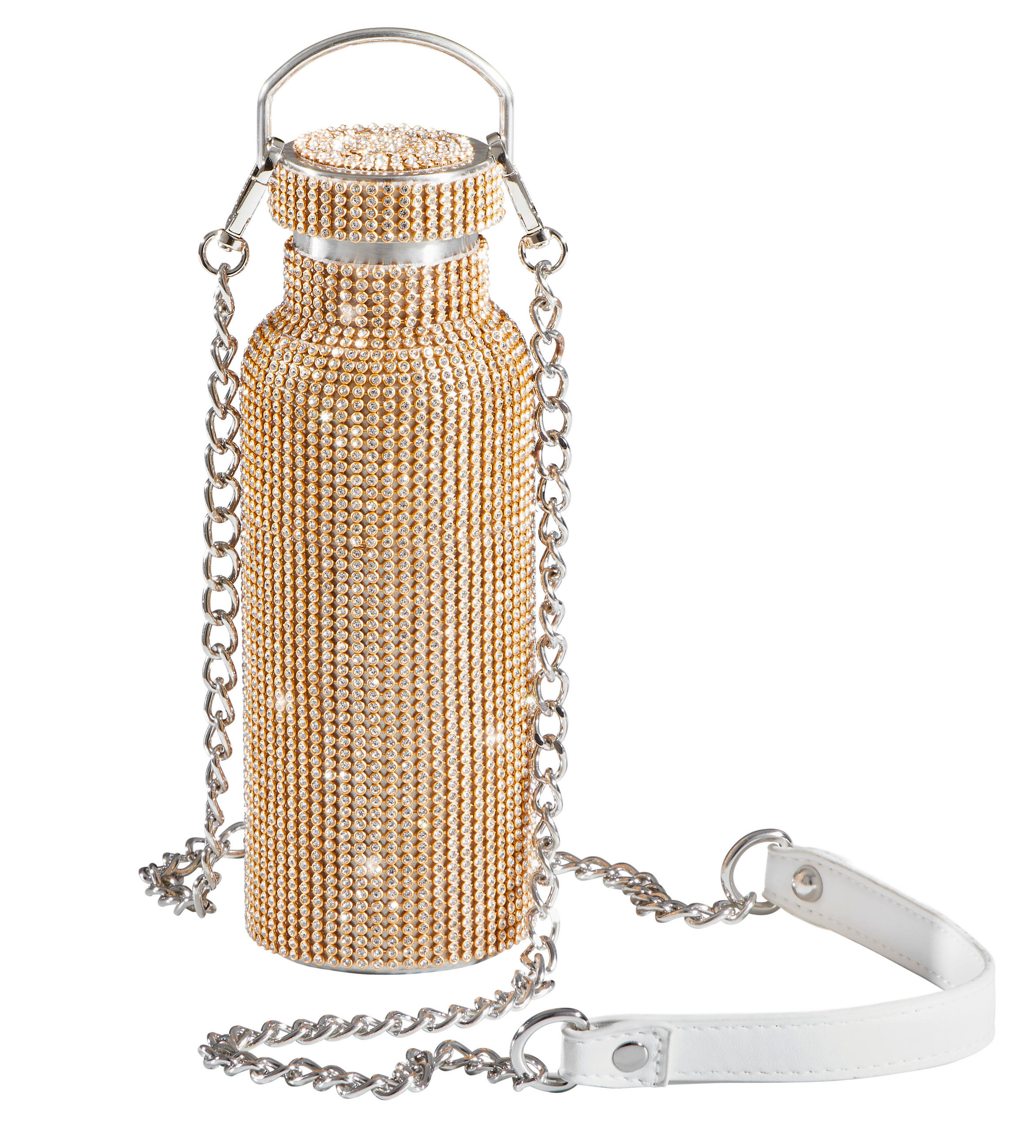 TRINKFLASCHE 0,5 L  - Goldfarben, Trend (7,8/21,5cm)