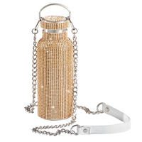TRINKFLASCHE 0,5 L  - Goldfarben, Trend (7,8/21,5cm)