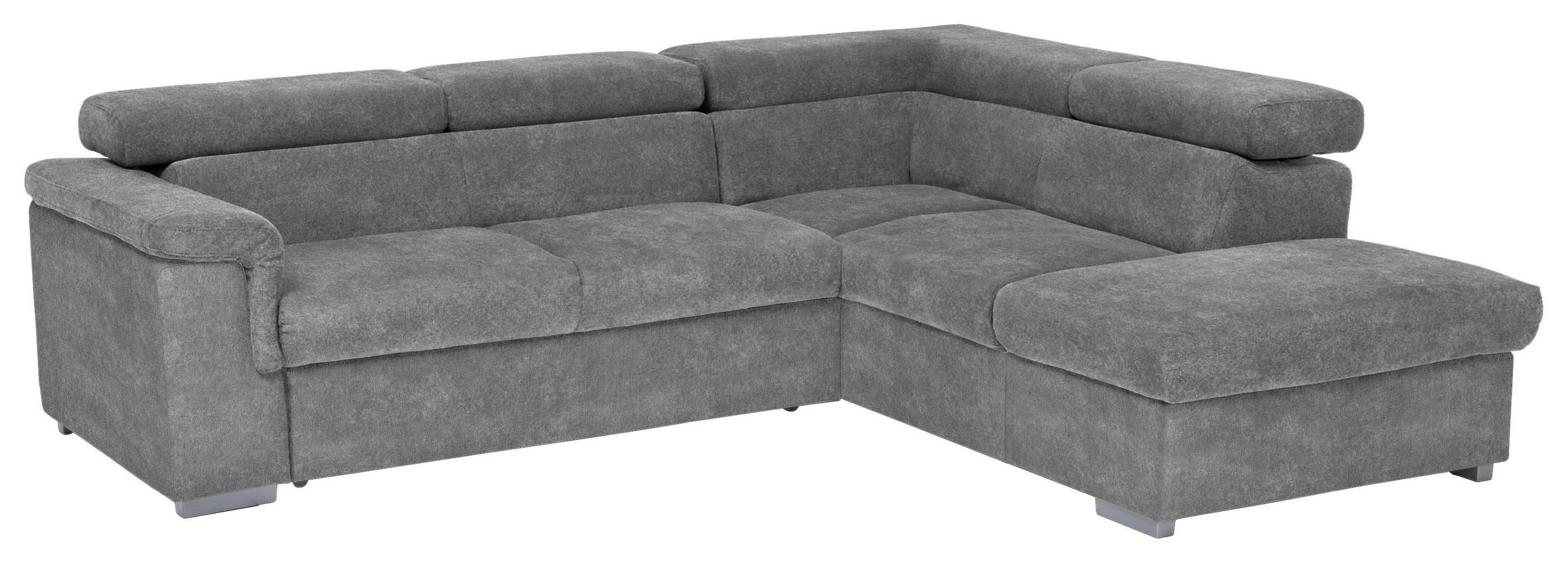 KUTNA GARNITURA drvo, tekstil siva - siva, Basics, drvo/tekstil (252/217cm) - MID.YOU