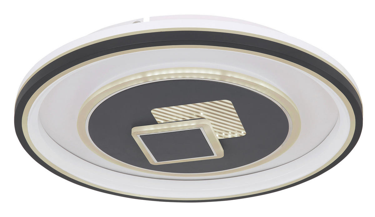 LED-DECKENLEUCHTE 46 W  50/7 cm    - Weiss/Opal, Design, Kunststoff/Metall (50/7cm) - Globo