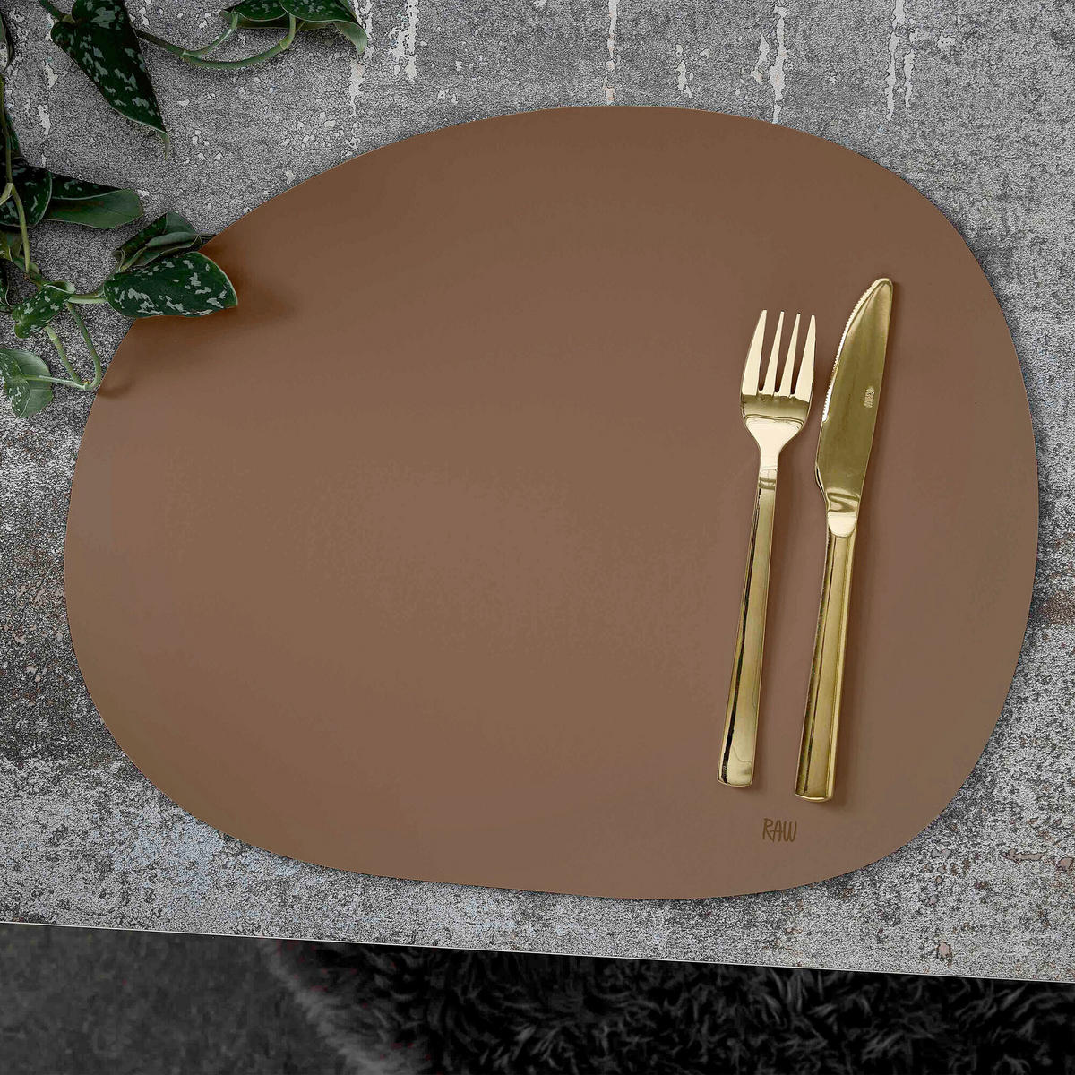 TISCHSET RAW Textil Rotbraun 33,5/41 cm  - Rotbraun, Basics, Textil (33,5/41cm) - Aida