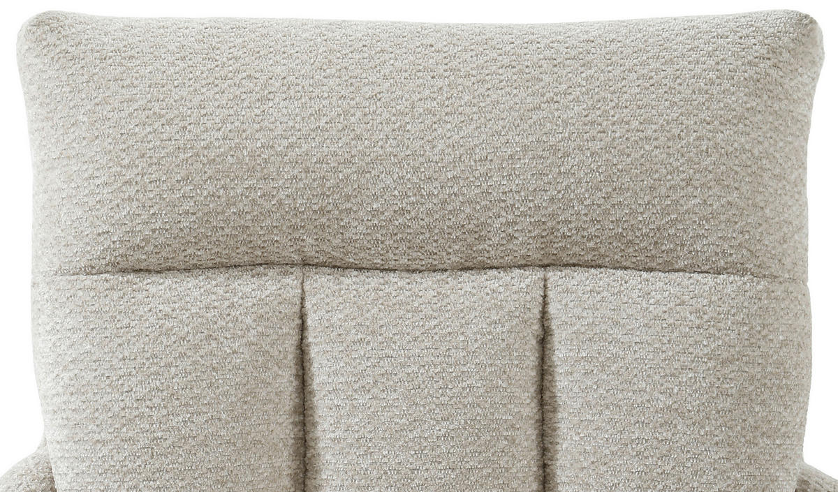 ARMLEHNSTUHL  in Eisen Chenille  - Creme/Schwarz, Design, Textil/Metall (60,5/92/67cm) - Carryhome