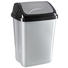 Schwingdeckeleimer 10 l - Silberfarben/Schwarz, Basics, Kunststoff (19,5/25/37,5cm) - Homeware Schwingdeckeleimer 10 l - Silberfarben/Schwarz, Basics, Kunststoff (19,5/25/37,5cm) - Homeware