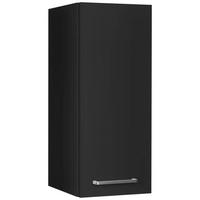 KÜCHENOBERSCHRANK 30/72/35 cm  in Schwarz  - Edelstahlfarben/Schwarz, MODERN, Holzwerkstoff/Metall (30/72/35cm) - Nobilia