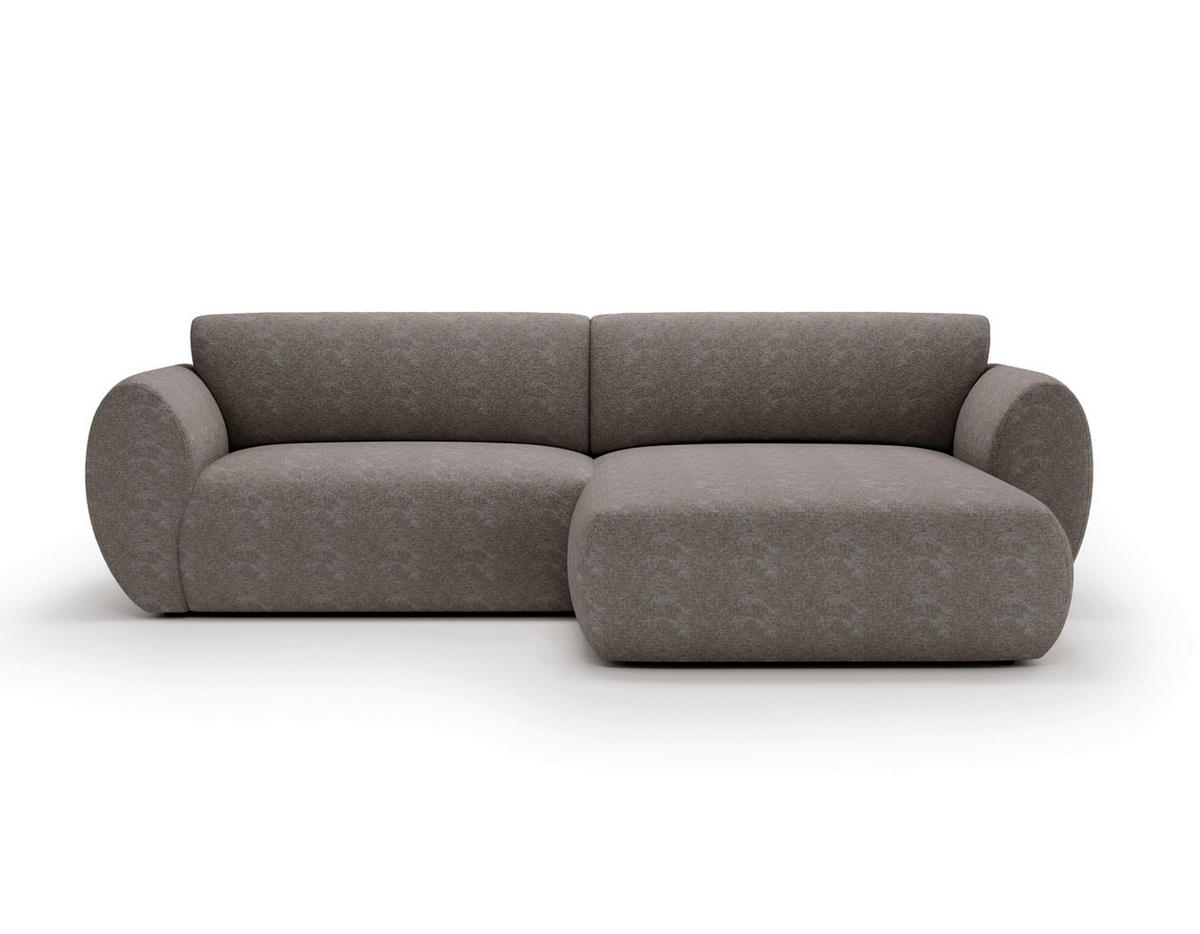 ECKSOFA Chenille Beige  - Beige/Creme, Design, Kunststoff/Textil (288/170cm) - Livetastic