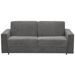 SCHLAFSOFA in Webstoff Grau  - Schwarz/Grau, KONVENTIONELL, Kunststoff/Textil (198/84/96cm) - Carryhome