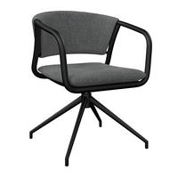 GARTENSESSEL Edelstahl, Aluminium Anthrazit, Hellgrau  - Anthrazit/Hellgrau, MODERN, Textil/Metall (62/74.5/53.5cm) - Amatio