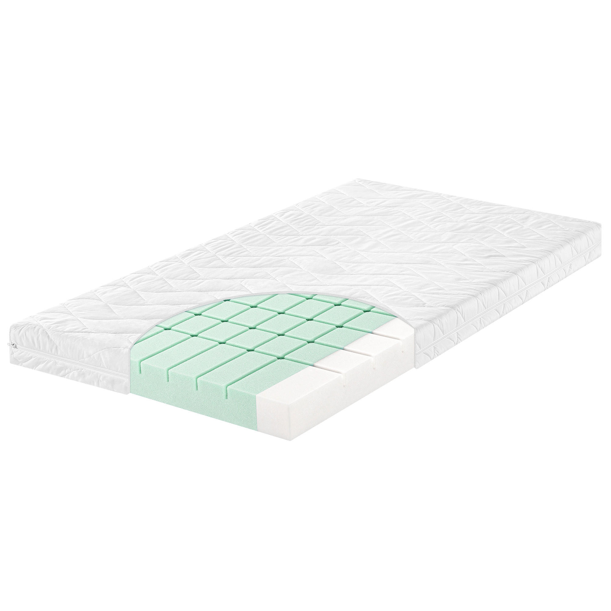 KINDERMATRATZE Babydream Lite Höhe ca. 9 cm  - Weiß, Basics, Textil (60/120cm) - Zöllner