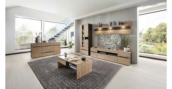 TV-ELEMENT 192/53/47 cm  - Schwarz/Graphitfarben, Trend, Holzwerkstoff/Kunststoff (192/53/47cm) - Carryhome