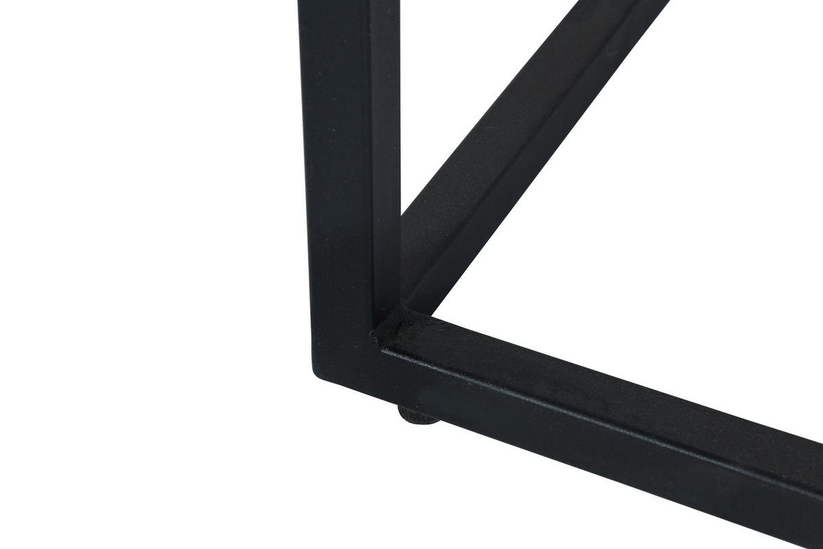 COUCHTISCH in Metall, Holzwerkstoff  - Schwarz/Grau, Design, Holzwerkstoff/Metall (80/50/80cm) - MID.YOU