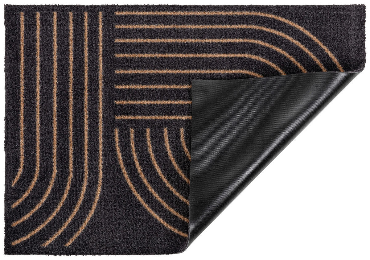 FUßMATTE  66/110 cm  Schwarz  - Schwarz, Basics, Kunststoff/Textil (66/110cm) - Esposa