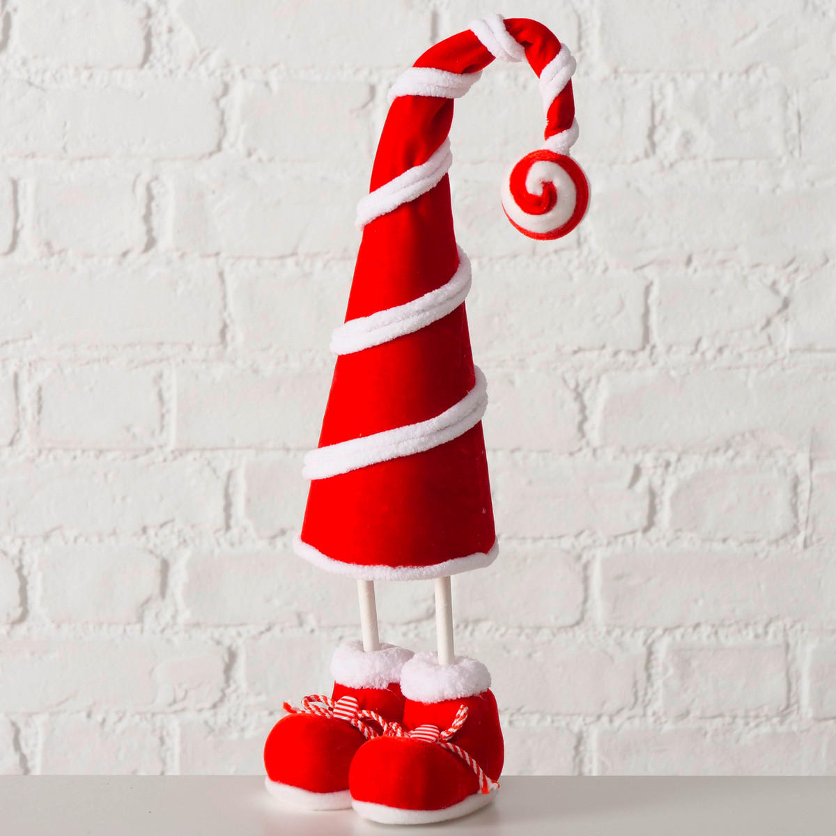 WEIHNACHTSFIGUR - Rot/Weiß, LIFESTYLE, Holz/Kunststoff (15/11,5/42cm)