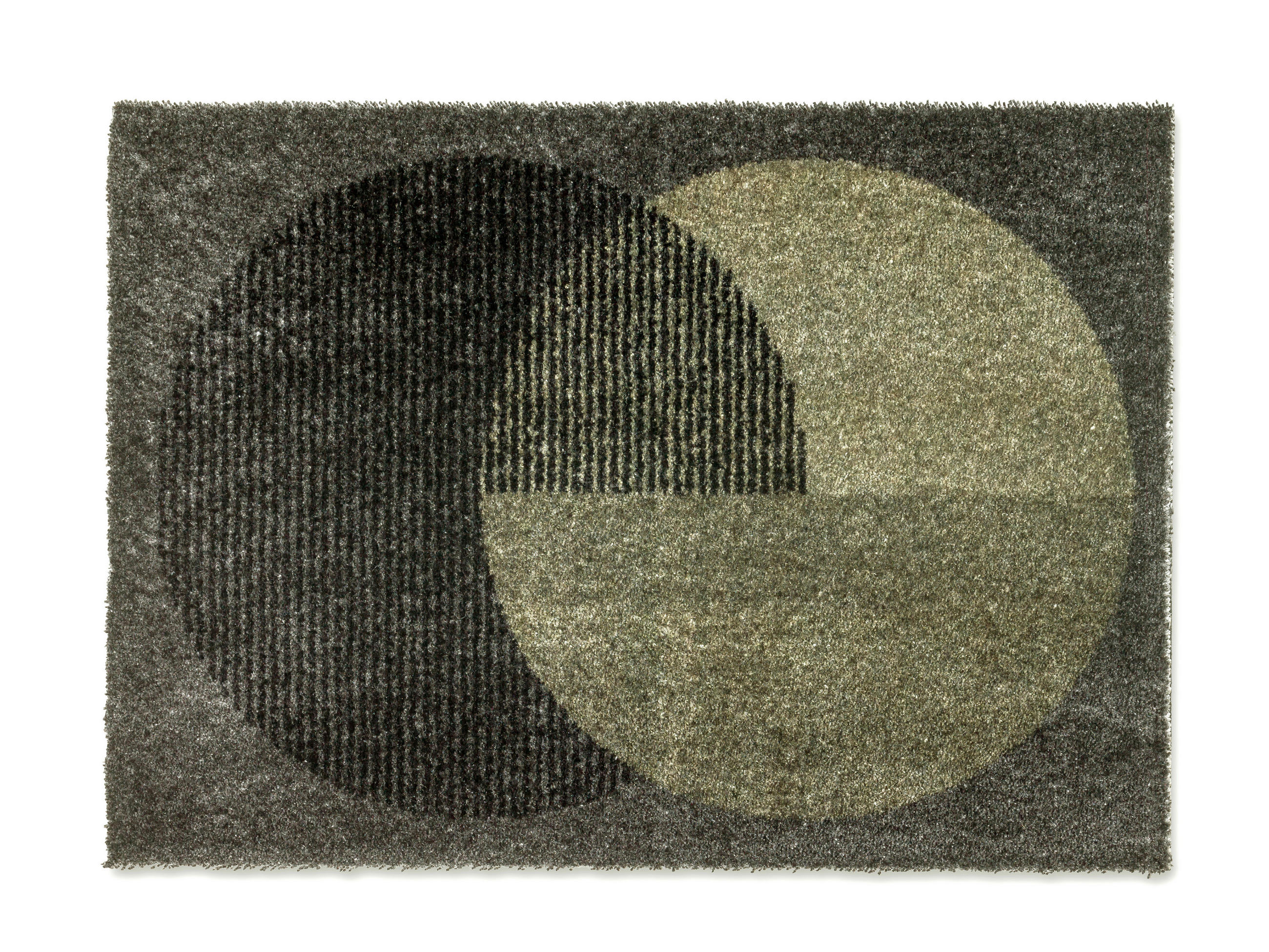 FUSSMATTE  67/100 cm  Olivgrün  Abstraktes  - Olivgrün, KONVENTIONELL, Textil (67/100cm) - Schöner Wohnen